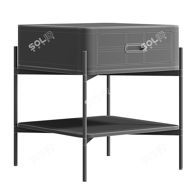 Grotto Oak Wood Coffee Table 3D model image 4