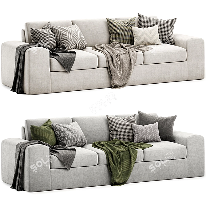 Lazy Luxe Lounge Sofa 3D model image 1