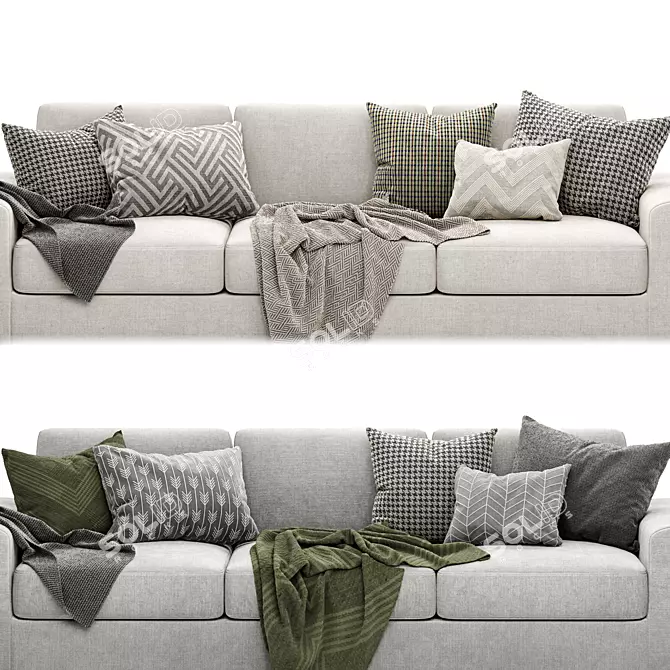 Lazy Luxe Lounge Sofa 3D model image 2