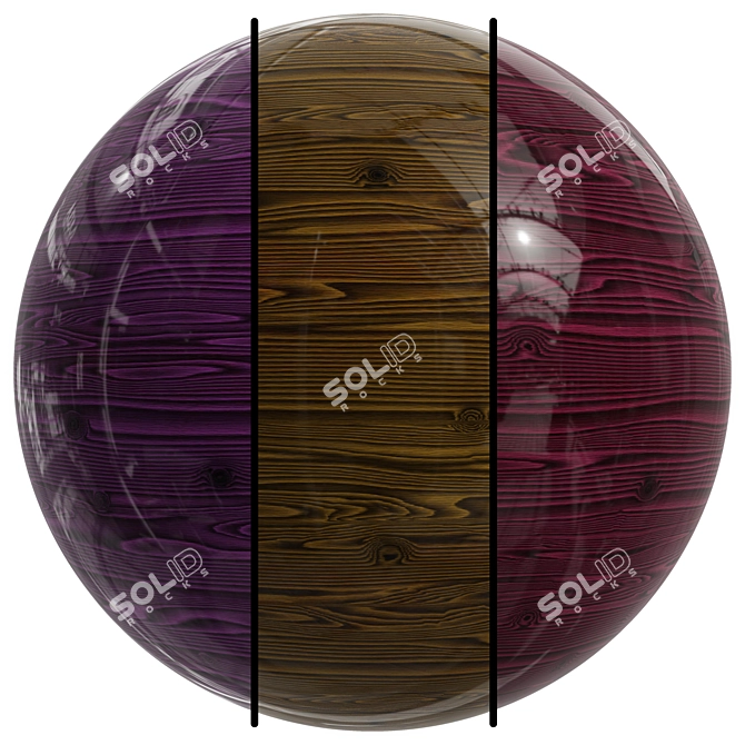 Sleek Wood Effect | Seamless 3D model image 1