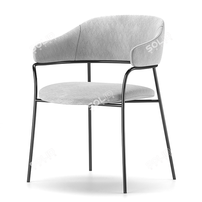 Elegant Signorina Dining Chair 3D model image 1