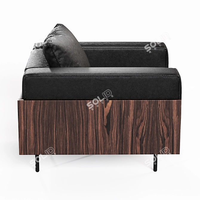 Elegant Minotti Brasilia Armchair: Luxury and Comfort 3D model image 3