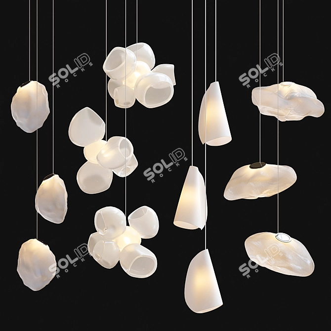 Elegant Bocci Light Collection 3D model image 1