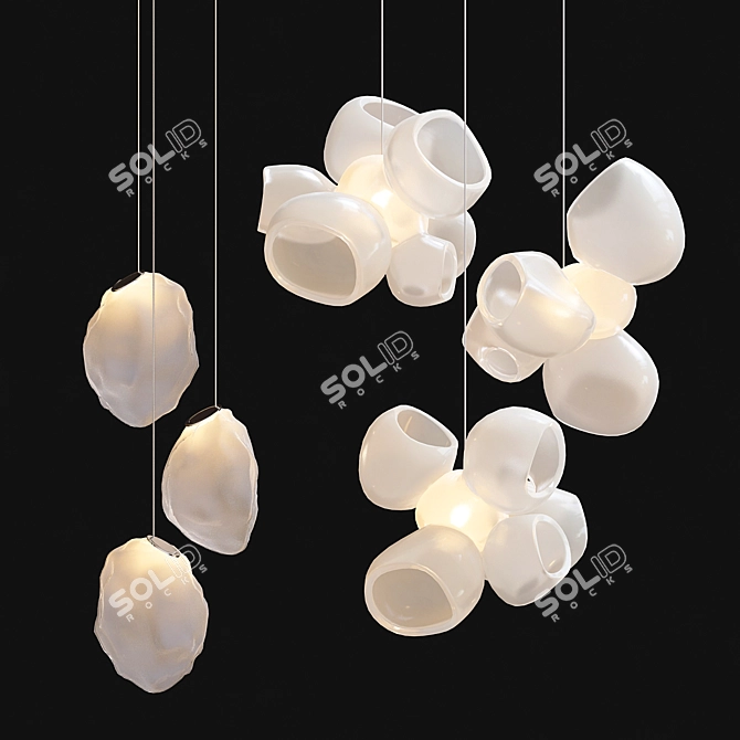 Elegant Bocci Light Collection 3D model image 2