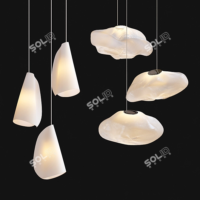 Elegant Bocci Light Collection 3D model image 3