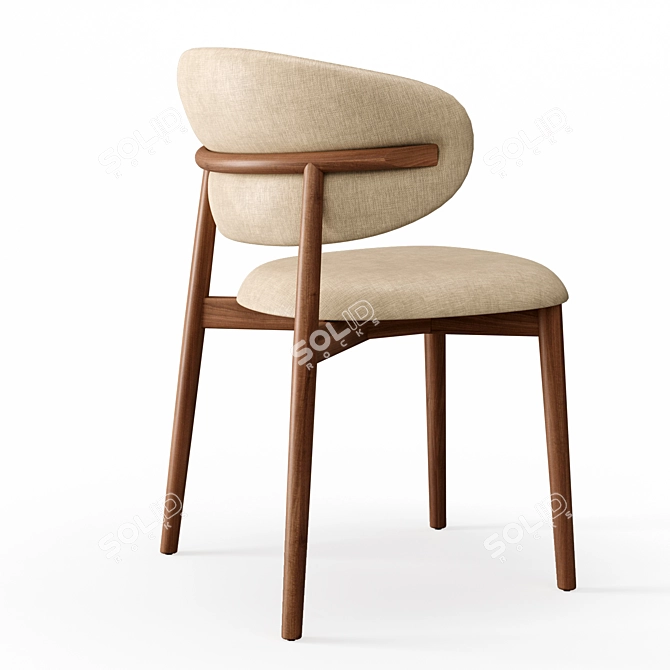 Elegant Oleandro Chairs by Calligaris 3D model image 4