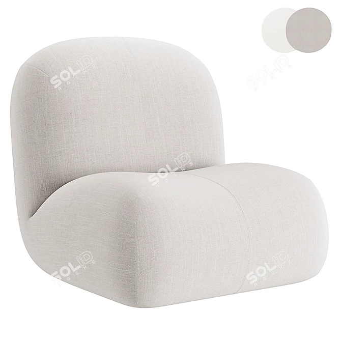 Pukka Modern Lounge Chair 3D model image 1