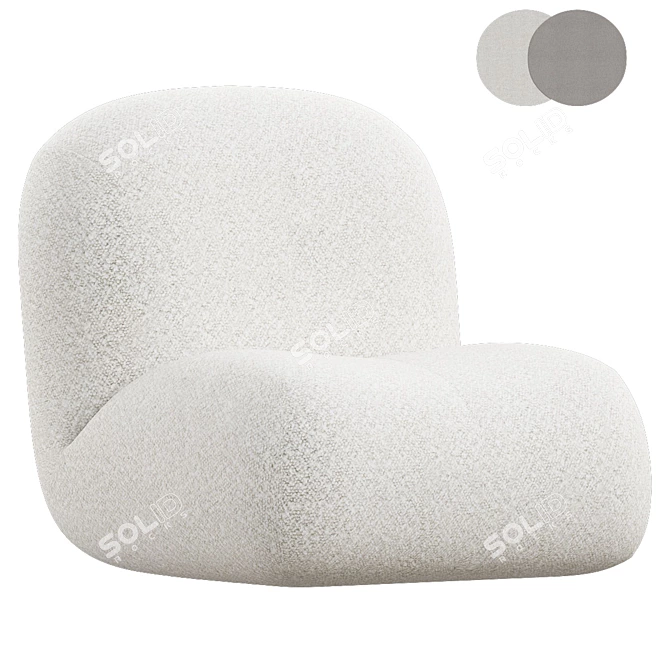 Pukka Modern Lounge Chair 3D model image 2