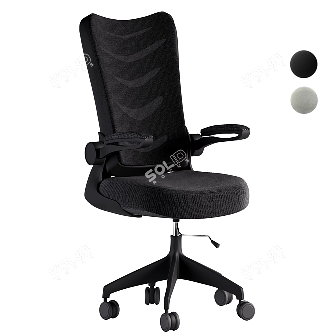 ErgoComfy Office Chair 3D model image 1