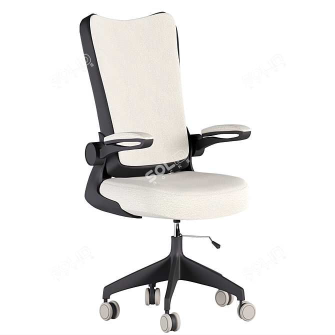 ErgoComfy Office Chair 3D model image 2