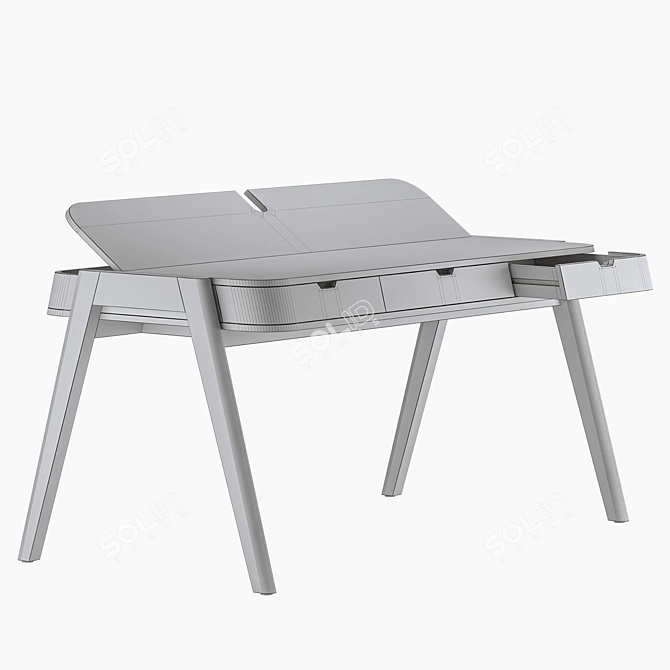 Sleek Shelter Desk: Modern Design 3D model image 6