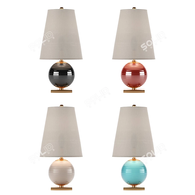 Mini Corbin Table Lamp: Stylish Lighting for Any Space 3D model image 7