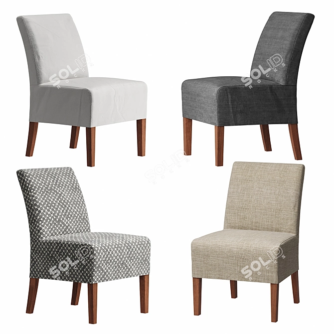 Scandinavian Style Skapafors Chair 3D model image 2