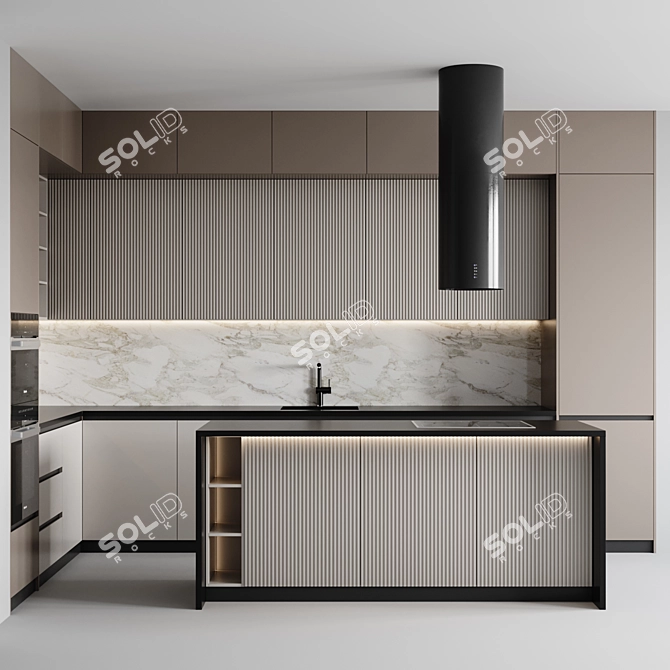 Modern Kitchen - Stylish and Spacious 3D model image 1