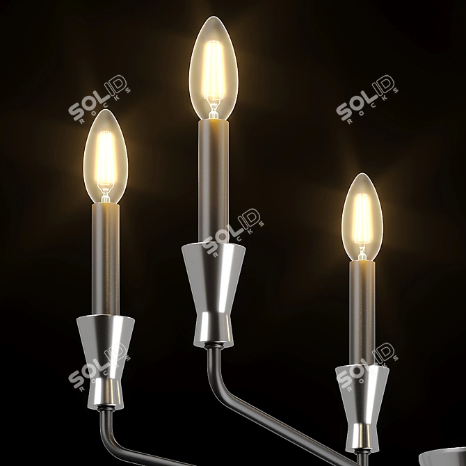 Sleek 6-Light Pendant: 732167 Ragno Lightstar 3D model image 4