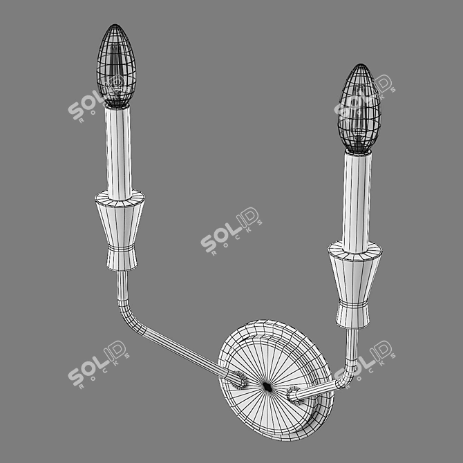 Modern 2-Light Ragno Pendant 3D model image 5