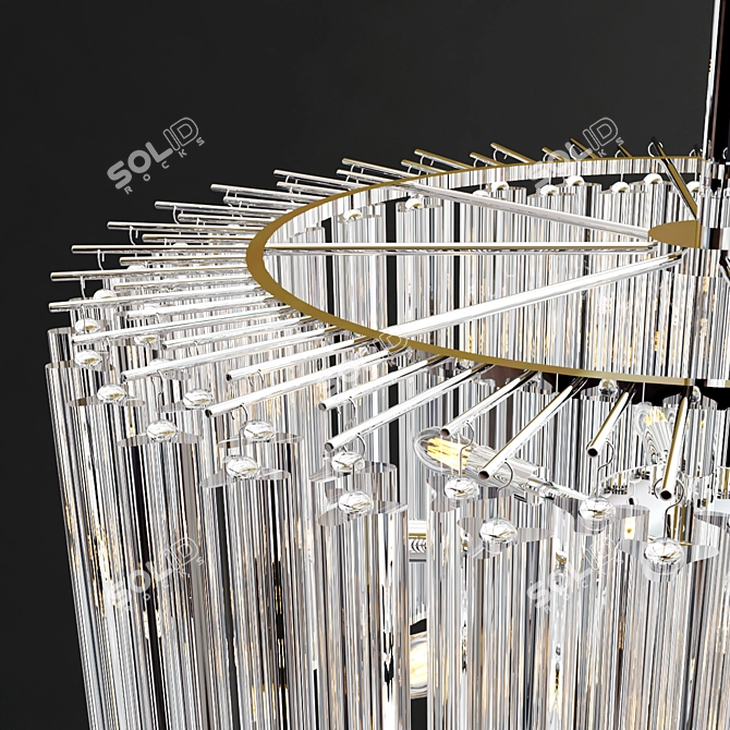 Elegant Nessa Chandelier by Arteriors 3D model image 2