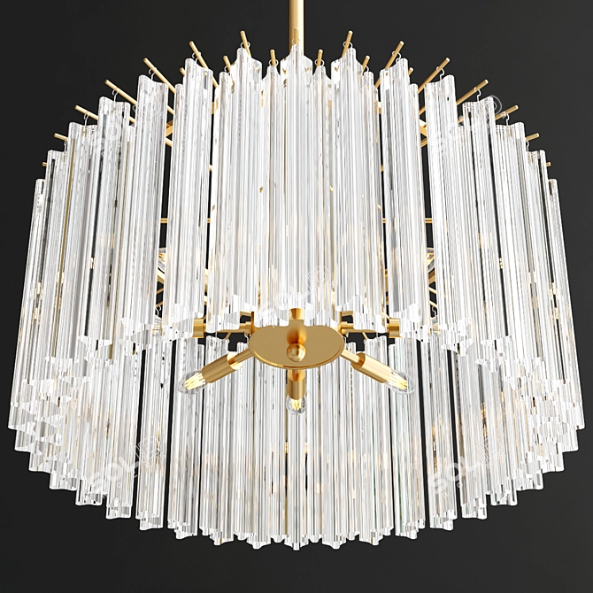 Elegant Nessa Chandelier by Arteriors 3D model image 3