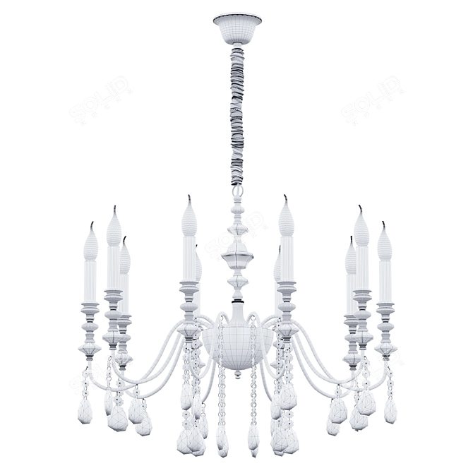 Gleaming Elegance: Consuelo Chandelier 3D model image 2