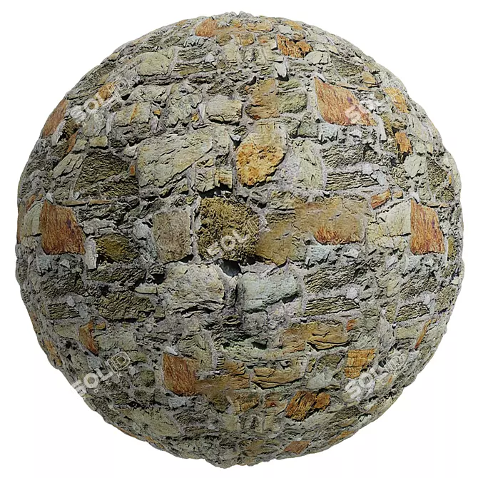 Stone Covering Texture Set | 2 Types 3D model image 2
