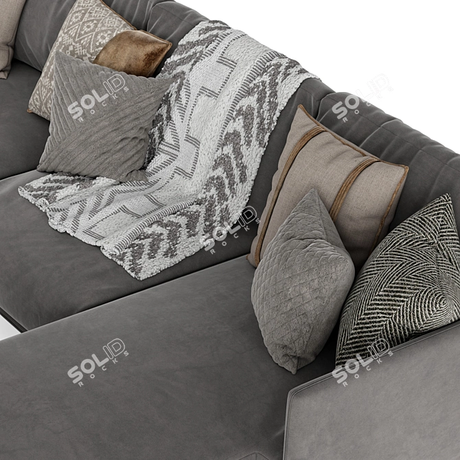 Modern Corner Sofa: Nube Italia JOE 3D model image 3