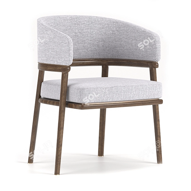 Sleek Mark Aster Dining Chair 3D model image 4