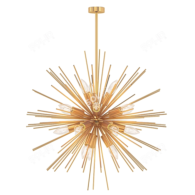 Affordable Glam: Chandeliers & Pendants 3D model image 1