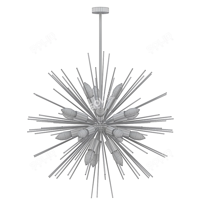 Affordable Glam: Chandeliers & Pendants 3D model image 2