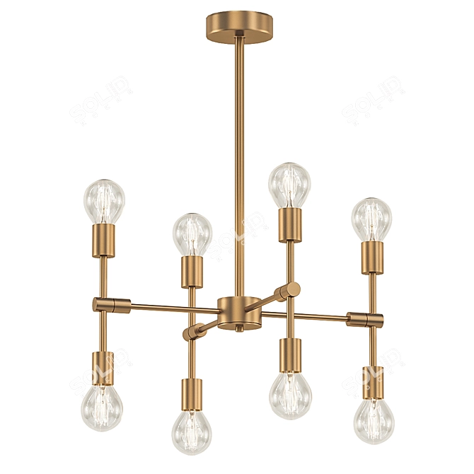 Modern Pendant Light Bulb 3D model image 1