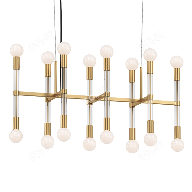 - Crystal Clear: Acrylic Pendant 3D model image 1