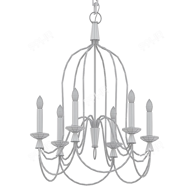 Affordable Chic Lighting: Chandeliers & Pendant Lights 3D model image 2