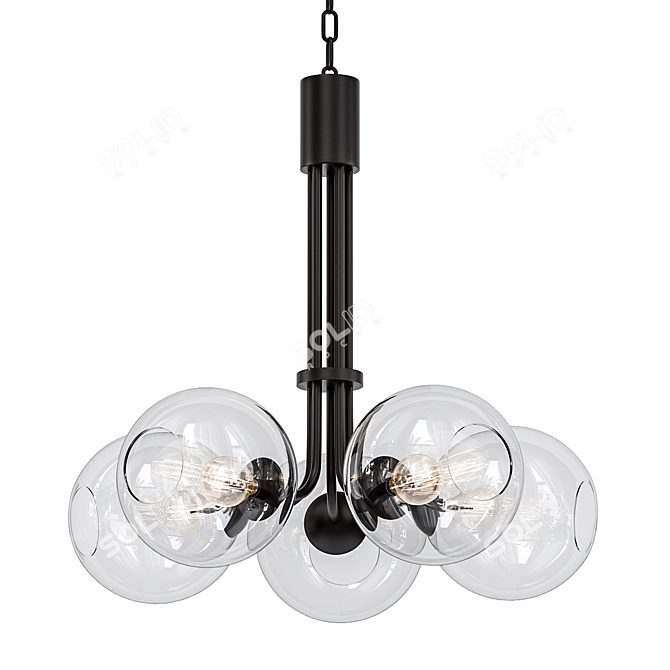 Margot 5-Light Modern Chandelier 3D model image 1