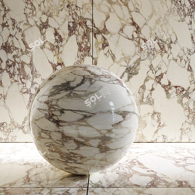 MaxFine Breccia Medicea Porcelain Tile 3D model image 2