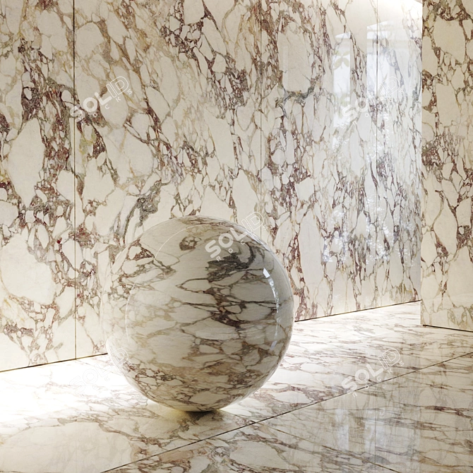 MaxFine Breccia Medicea Porcelain Tile 3D model image 3