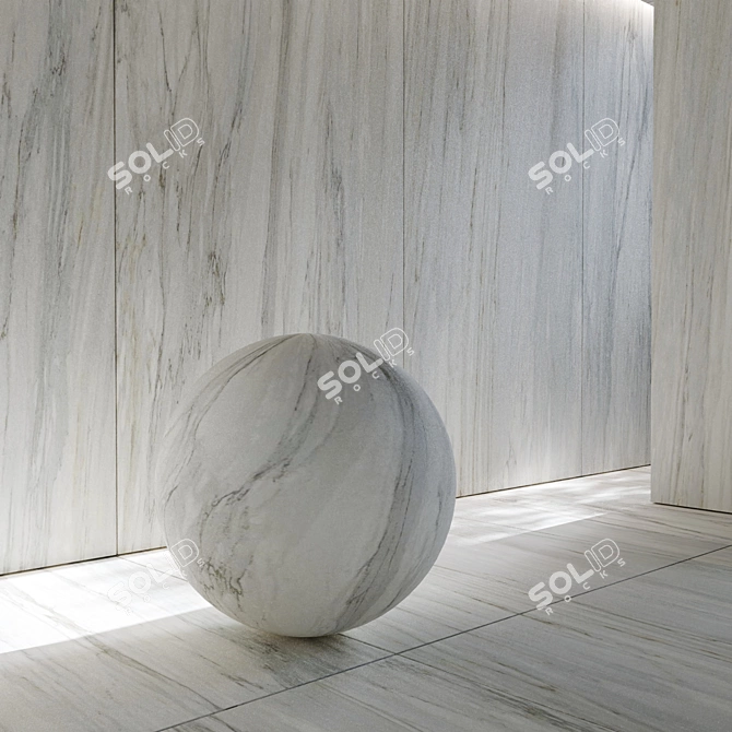 Delicato Cremo Porcelain Tile 3D model image 3