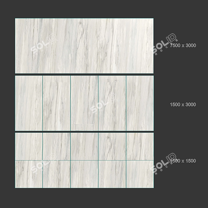 Delicato Cremo Porcelain Tile 3D model image 4