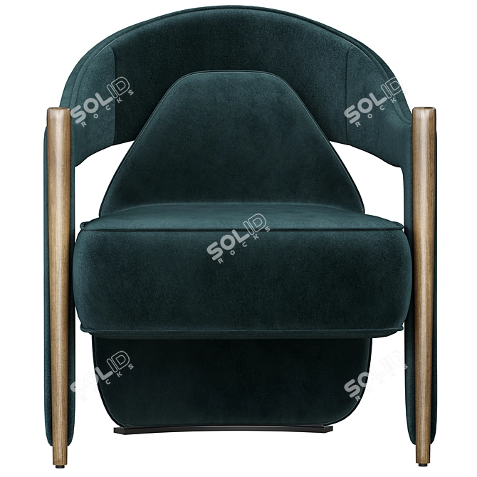 Elegant Ye ze Armchair for Modern Homes 3D model image 3