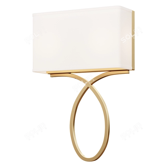 Elegant Antoinette Wall Sconce 3D model image 1