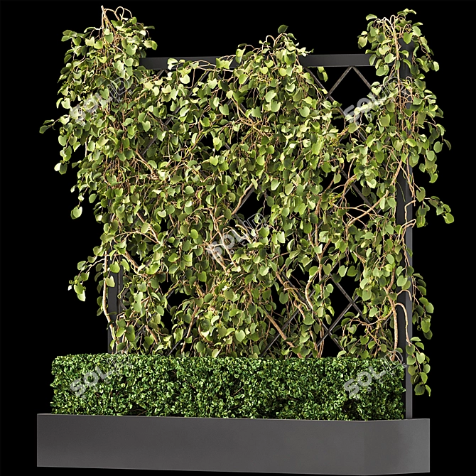 Green Wall - Outdoor Vertical Garden 3D model image 2