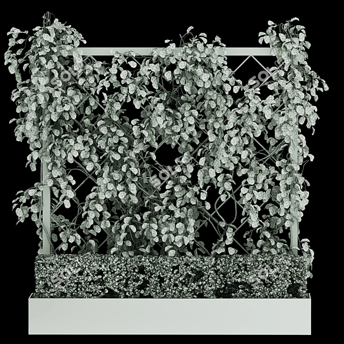 Green Wall - Outdoor Vertical Garden 3D model image 4