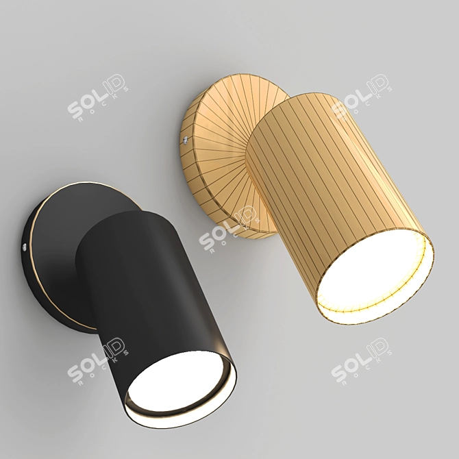 Modern Design Tex Wall Lamp 3D model image 2