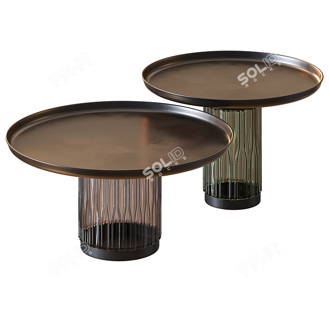 Cosmo Vaso Color Coffee Table: Stylish Colors for Your Living Room 3D model image 4