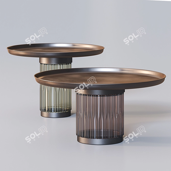 Cosmo Vaso Color Coffee Table: Stylish Colors for Your Living Room 3D model image 7