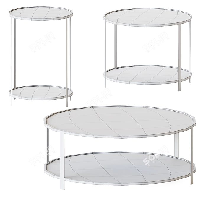 Aytm FUMI Modern Tables 3D model image 2