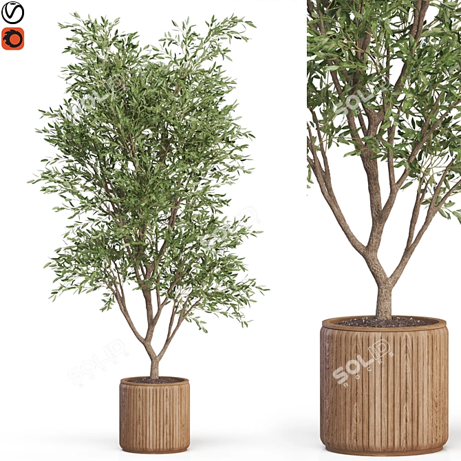 Green Oasis: 627 Plant Collection 3D model image 1