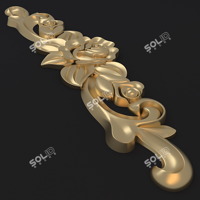 Elegant 60cm Ornament: Polys 27,312 3D model image 2