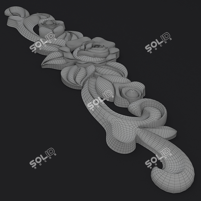 Elegant 60cm Ornament: Polys 27,312 3D model image 3