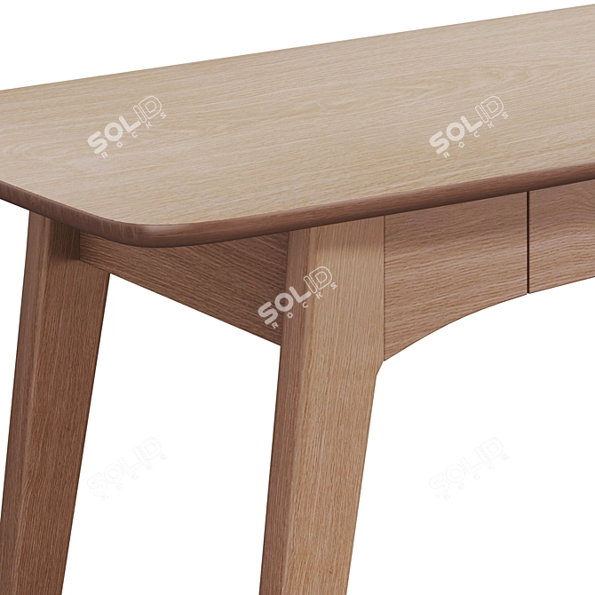 Cosmorelax Woodstock Desktop: Sleek and Functional 3D model image 1