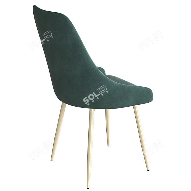 Hank Metal Grace: Stylish and Comfortable Chair 3D model image 3