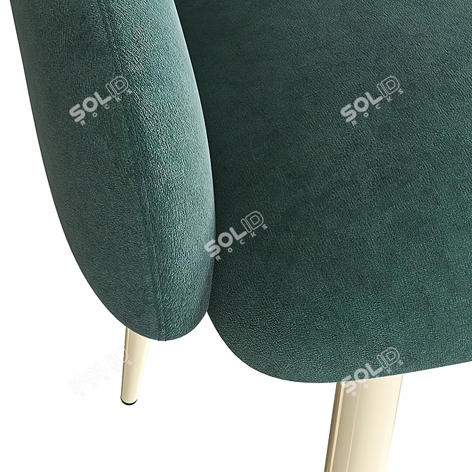 Hank Metal Grace: Stylish and Comfortable Chair 3D model image 4